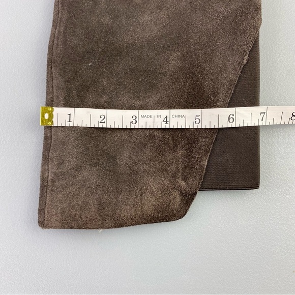 Lucky Brand - Women's Taupe Hanover Suede Riding Under Knee Boots - Size: 7.5M - Picture 8 of 11